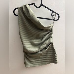 Zara Ruched Asymmetrical top